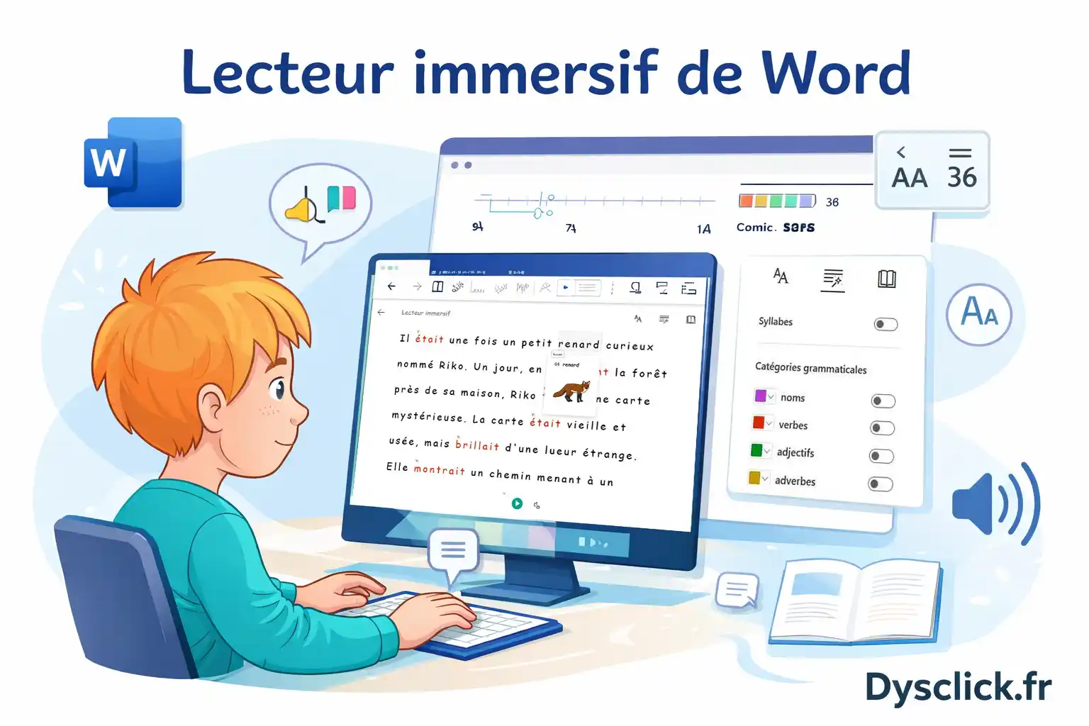 Lecteur immersif de Word : un guide simple pour les profils DYS