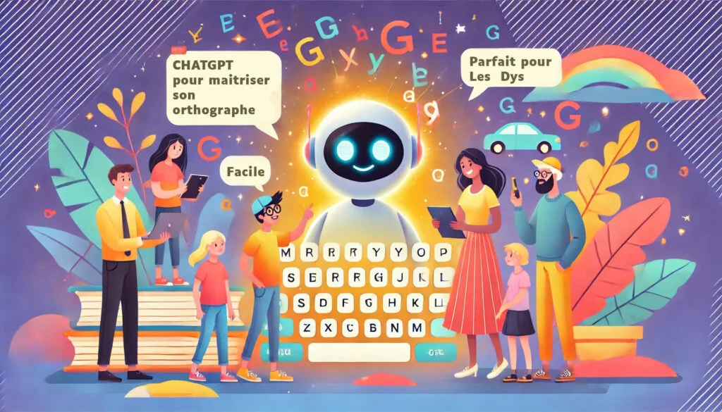 Illustration de correction d’orthographe avec ChatGPT pour relire et améliorer un texte