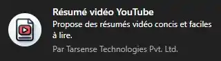 résumé Youtube