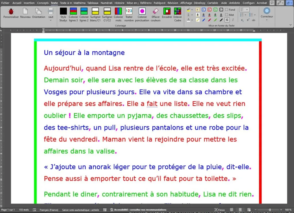 Studys_Texte Screenshot application