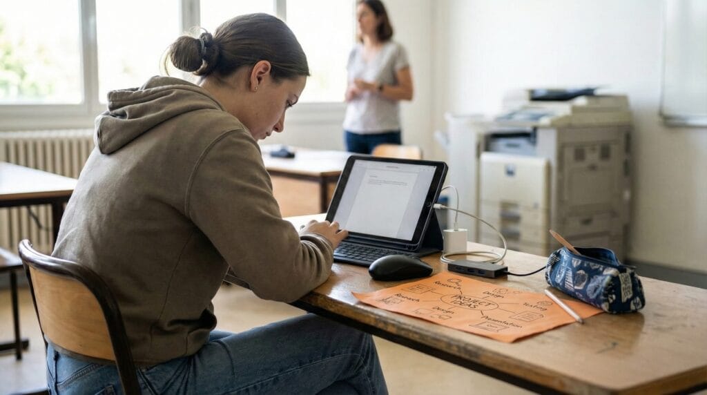 bac ordinateur dys ipad salle examen