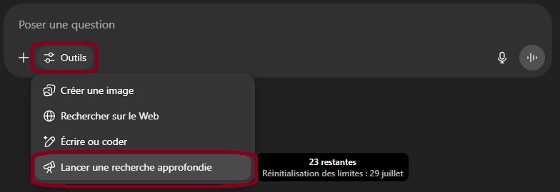 Recherche Approfondie