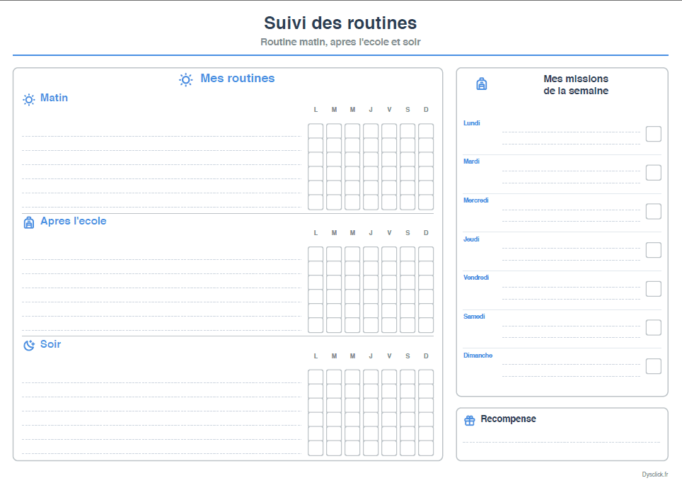 min_suivie des routines