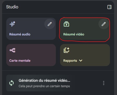 Notebook LM Vidéo