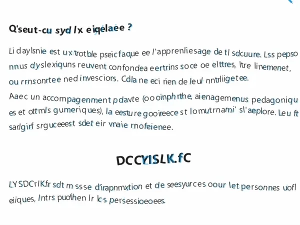 Simulation de lecture pour illustrer la fatigue de lecture en dyslexie
