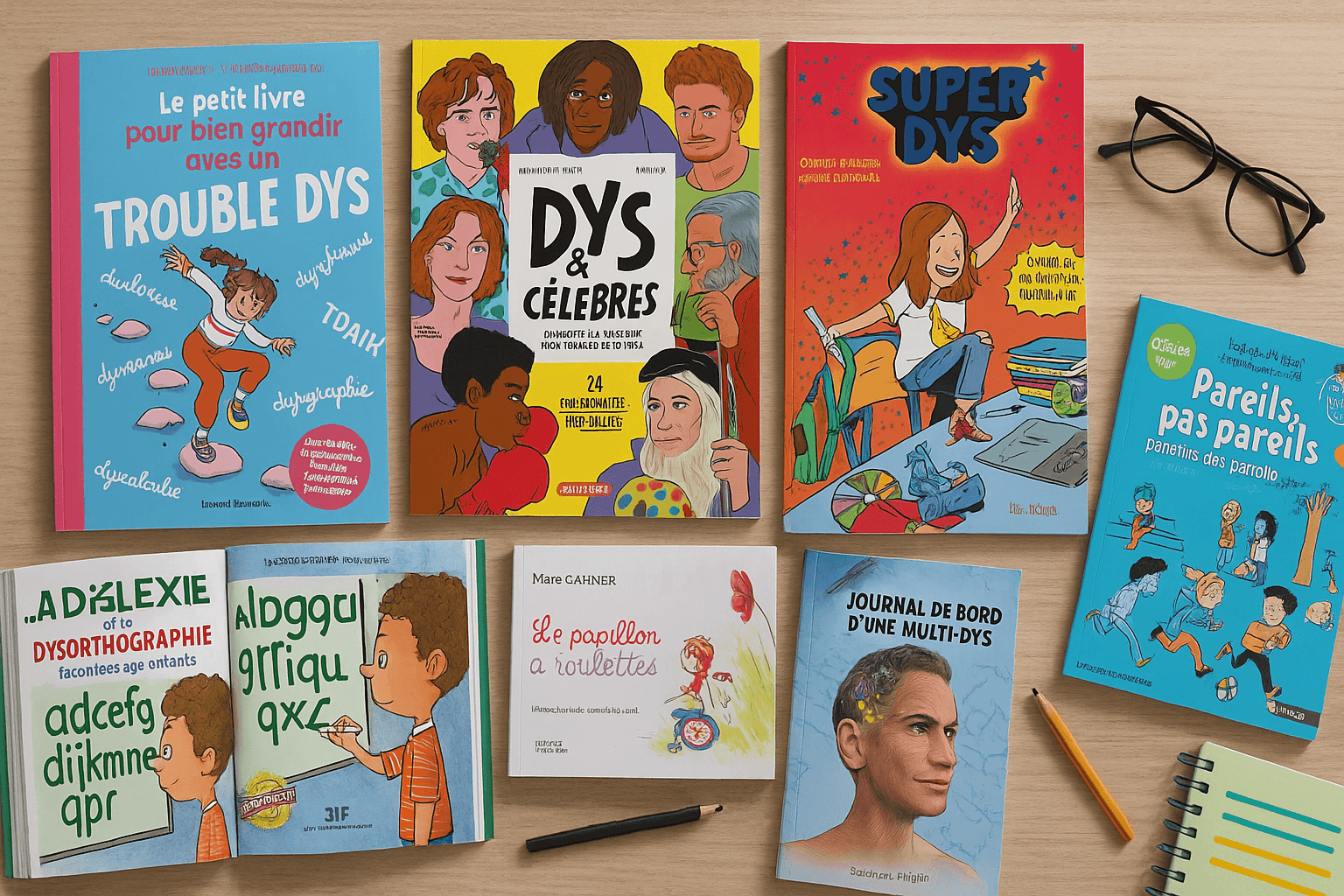 Sélection de livres pour les enfants et adultes DYS (2025) → Dysclick.fr