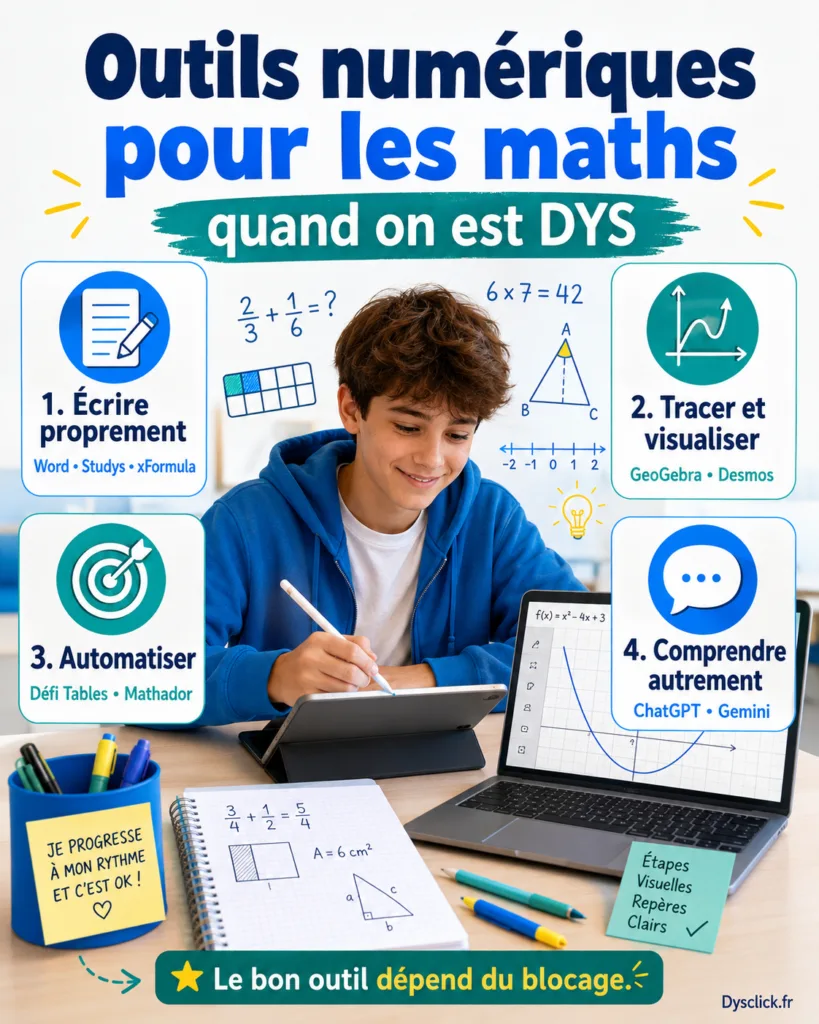 Outils numériques pour les maths quand on est DYS