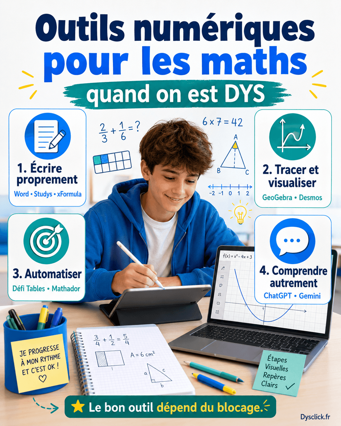 Outils numériques pour les maths quand on est DYS