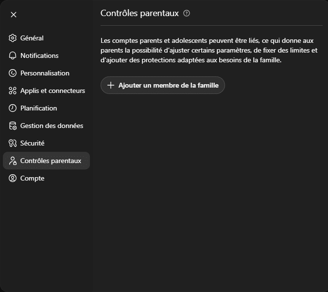 Controles Parentaux Chatgpt