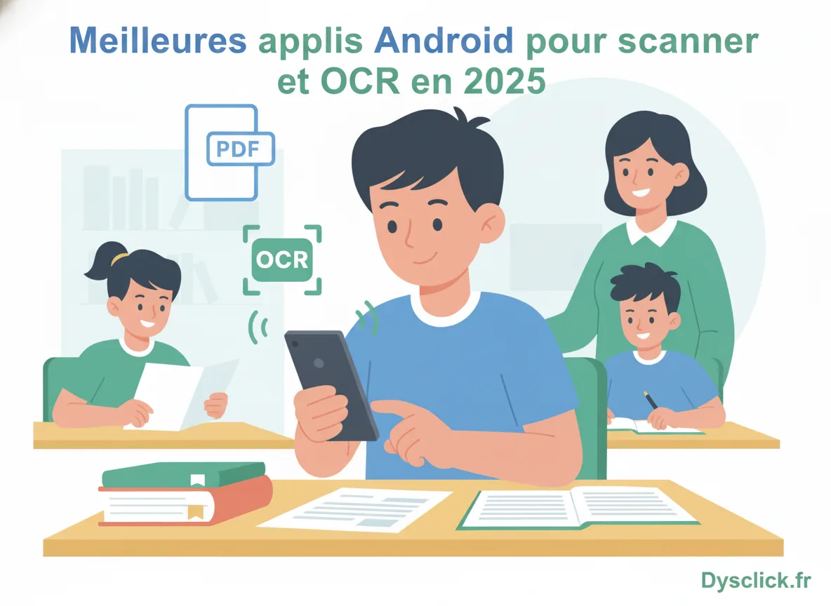 scanner documents android eleve dys classe