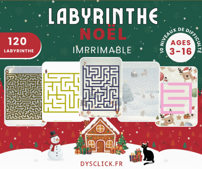 Labyrinthes de Noël PDF – 120 niveaux progressifs
