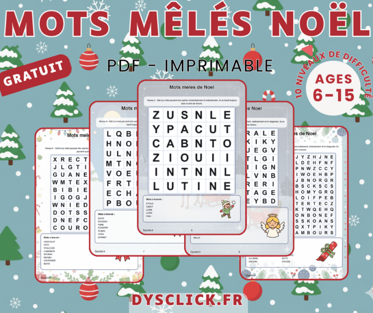 Pack mot meles Noel gratuit