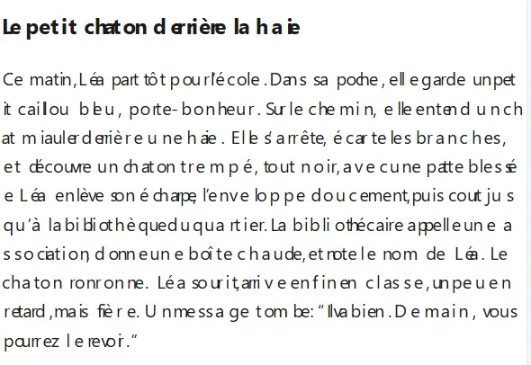 Texte avec espacements irréguliers illustrant l’effet de crowding en lecture