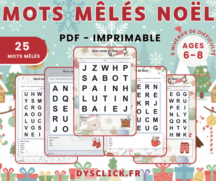 Mots meles noel 6-8