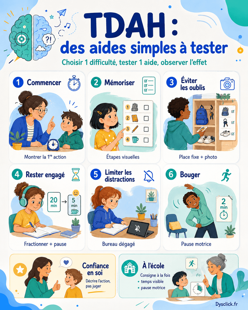 TDAH des aides simples à tester