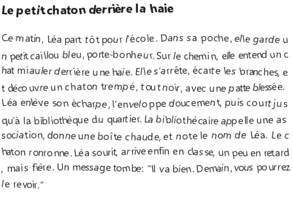 Texte instable illustrant flou, écrasement et fatigue visuelle