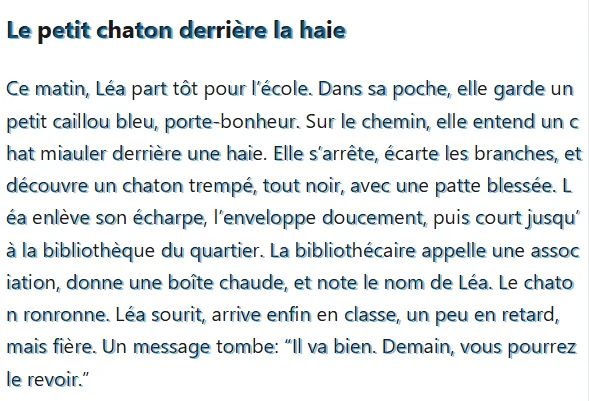 Texte avec effet de double vision ou ghosting