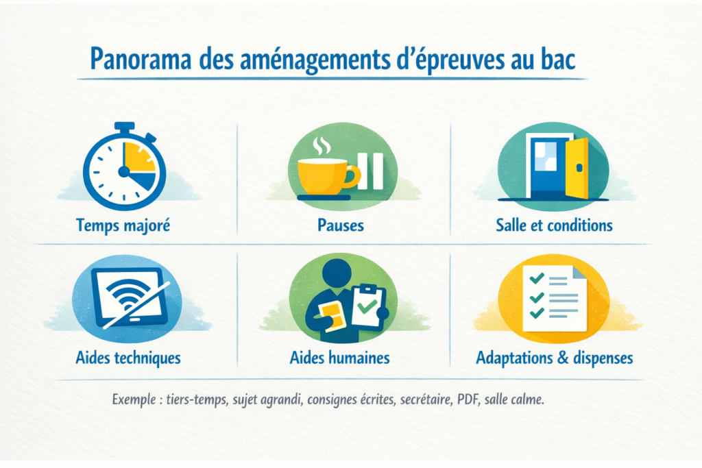 Panorama des Aménagements d’Épreuves Disponibles