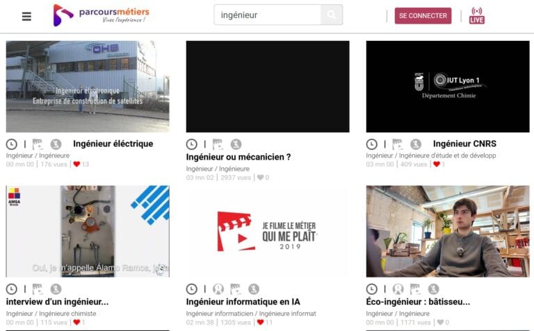 video métier Ingénieur Parcours métier .tv