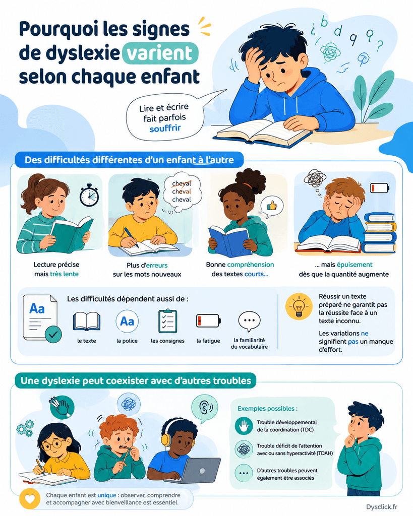Pourquoi les signes de dyslexie varient selon chaque enfant