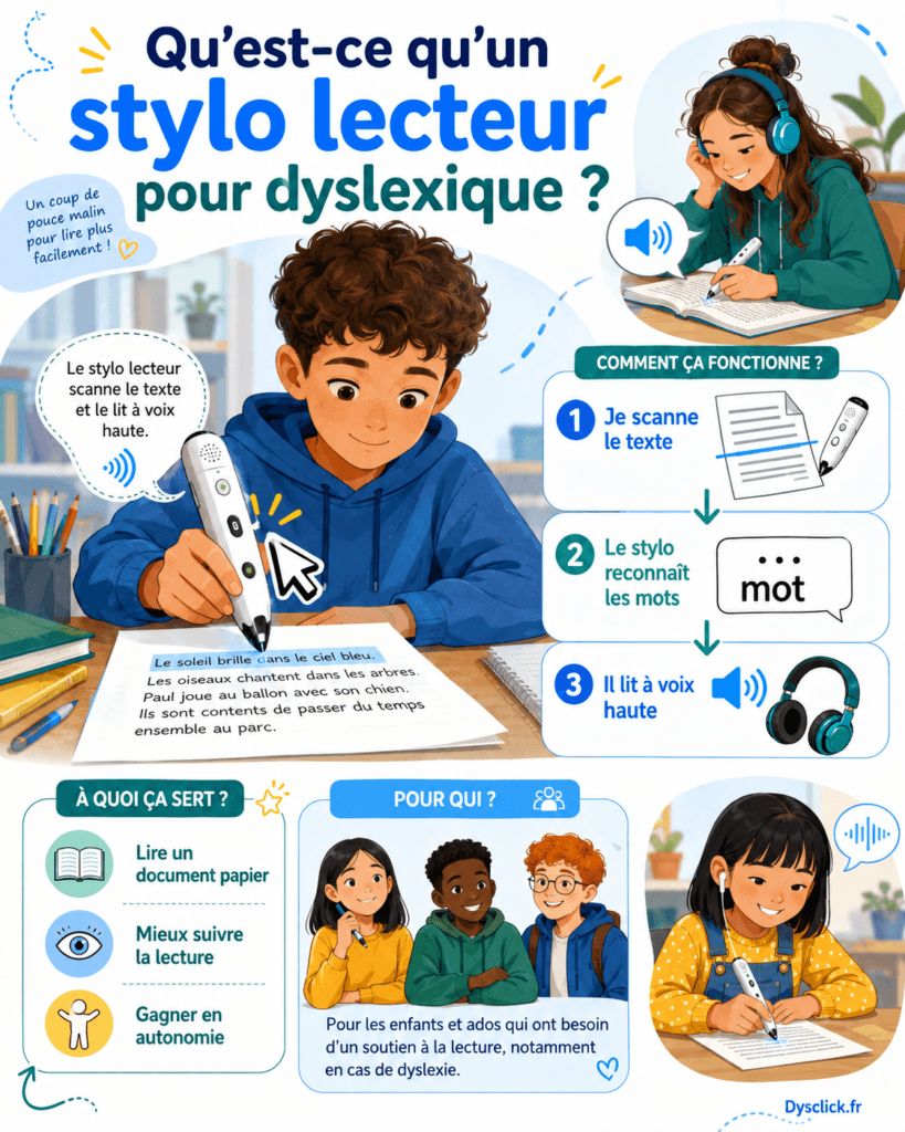 Qu’est-ce qu’un stylo lecteur pour dyslexique