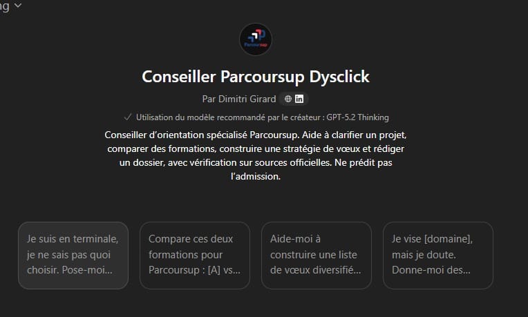 Conseiller Parcoursup Dysclick