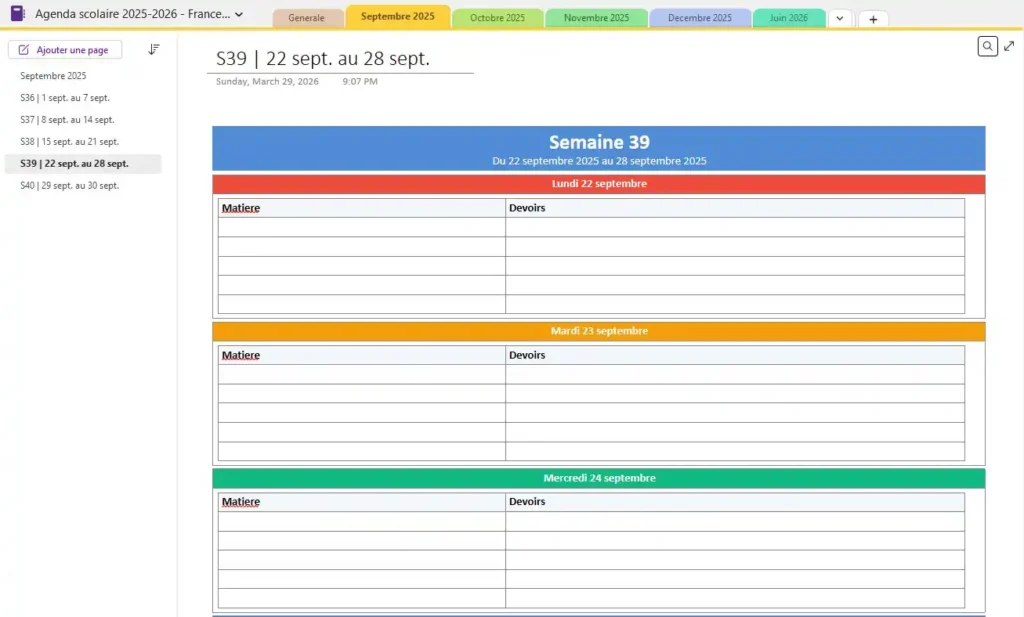 Agenda_OneNote_1pagesemaine