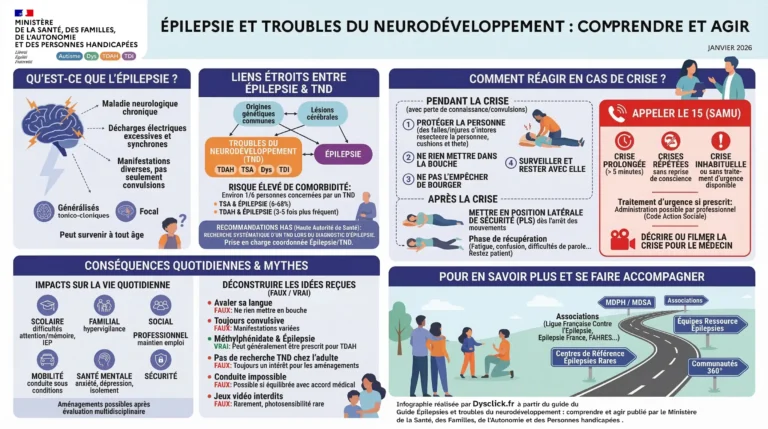 infographie Guide épilepsie et TND