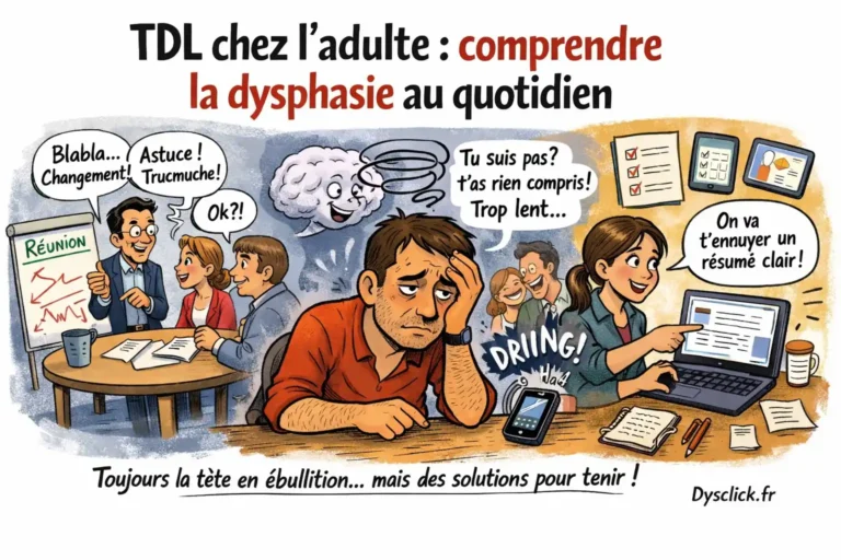 Caricature TDL chez l’adulte