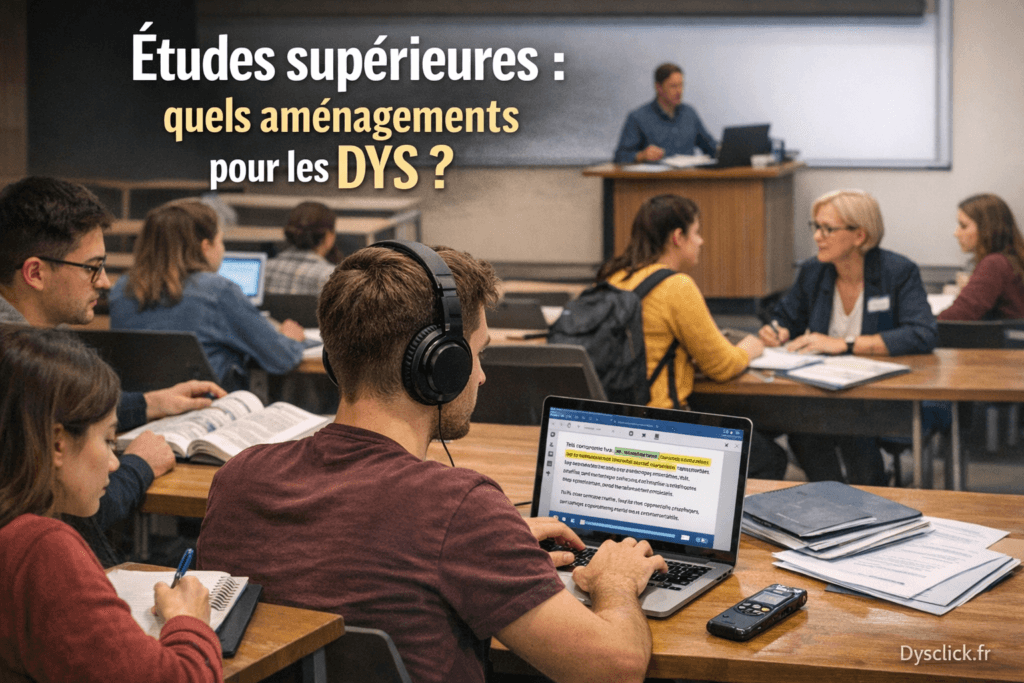 Études supérieures quels aménagements pour les DYS