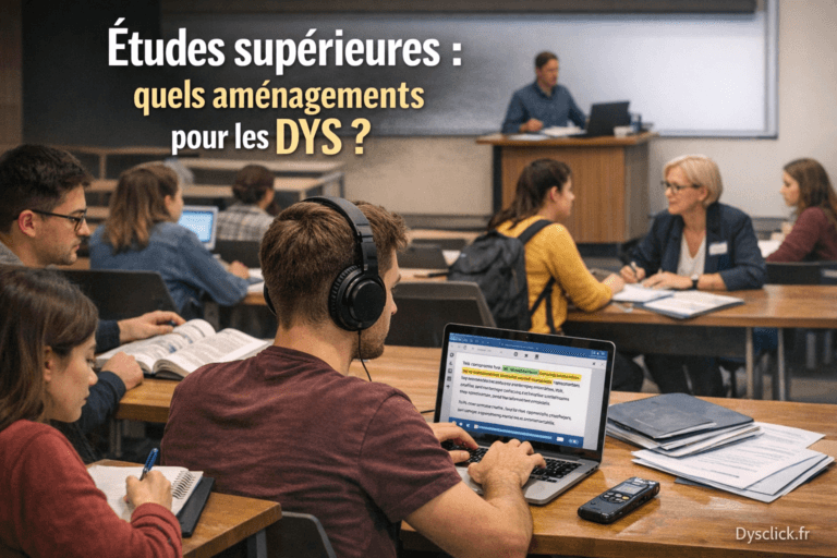 Études supérieures quels aménagements pour les DYS