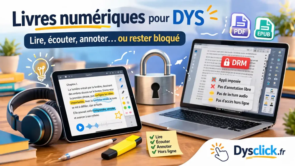 Livres numériques pour DYS