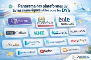 Panorama des plateforme livres numériques pour DYS