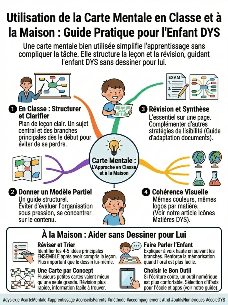 Utiliser les cartes mentales en classe et à la maison
