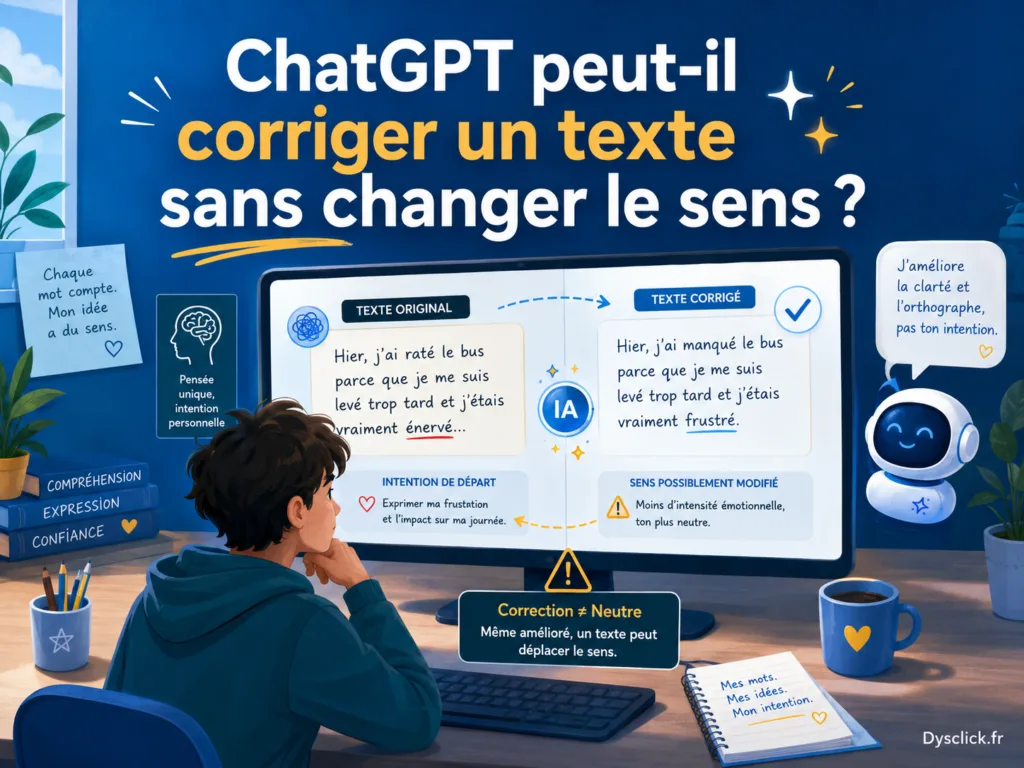 ChatGPT peut-il corriger un texte sans changer le sens