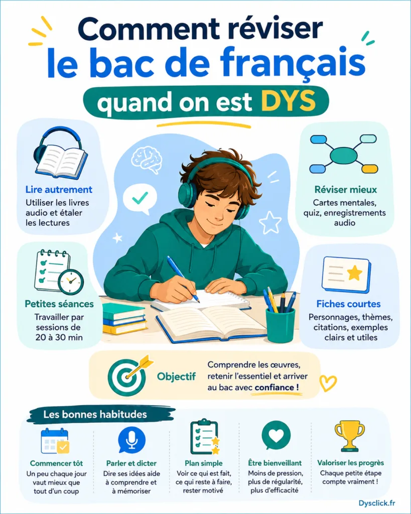 Comment réviser le bac de français quand on est DYS