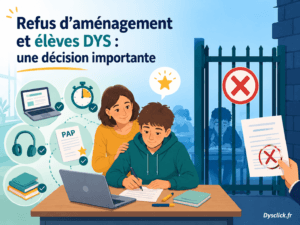 Refus d’aménagement et élèves DYS une décision importante