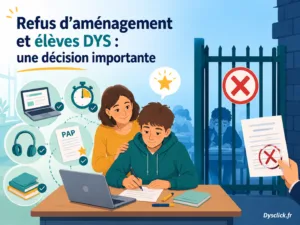 Refus d’aménagement et élèves DYS une décision importante