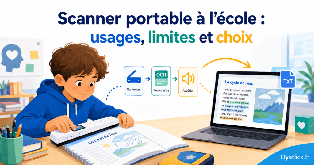 Scanner portable à l'école