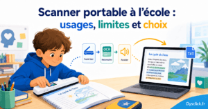 Scanner portable à l'école