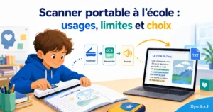 Scanner portable à l'école