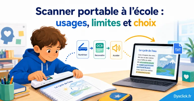 Scanner portable à l'école