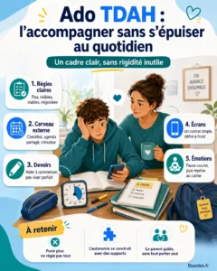 Ado TDAH l’accompagner sans s’épuiser au quotidien