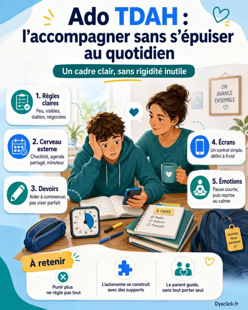Ado TDAH l’accompagner sans s’épuiser au quotidien