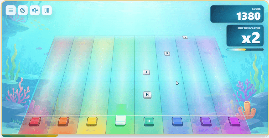 ClaviHero Dysclick ocean