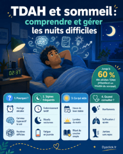 TDAH et sommeil comprendre et gérer les nuits difficiles