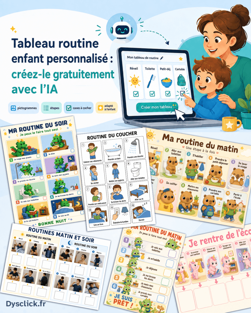 ableau-routine-enfant-personnalisé-créez-le-gratuitement-avec-l’IA
