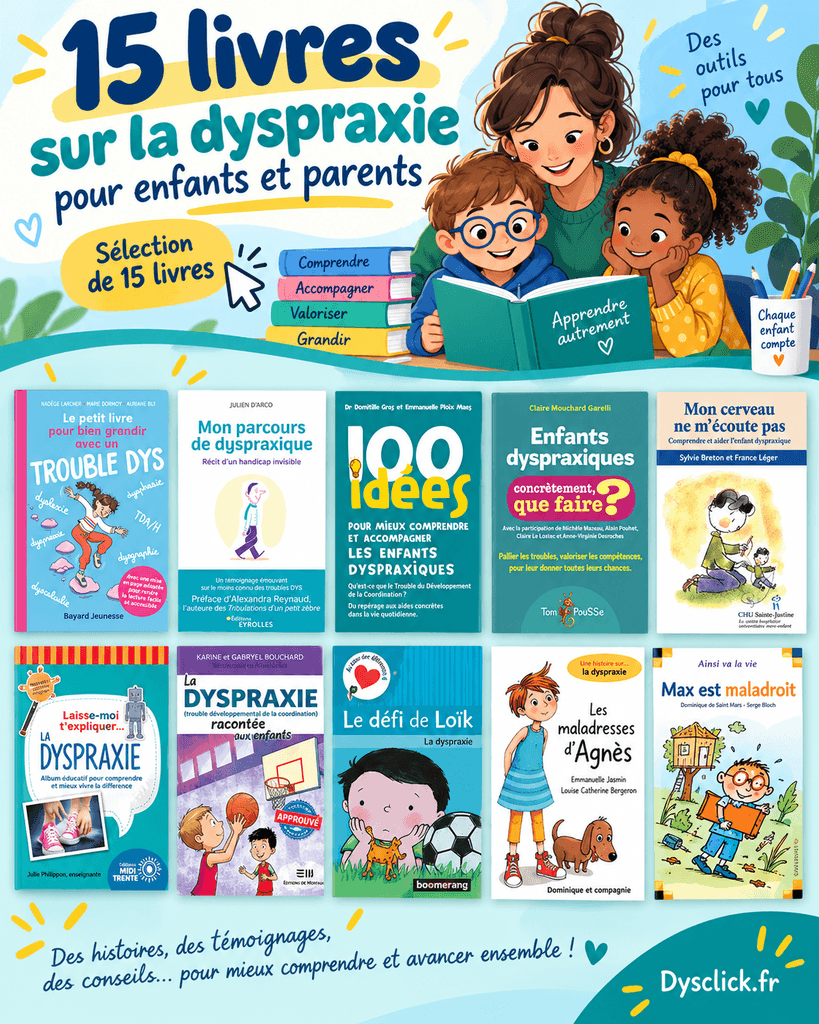 15 livres sur la dyspraxie pour enfants et parents