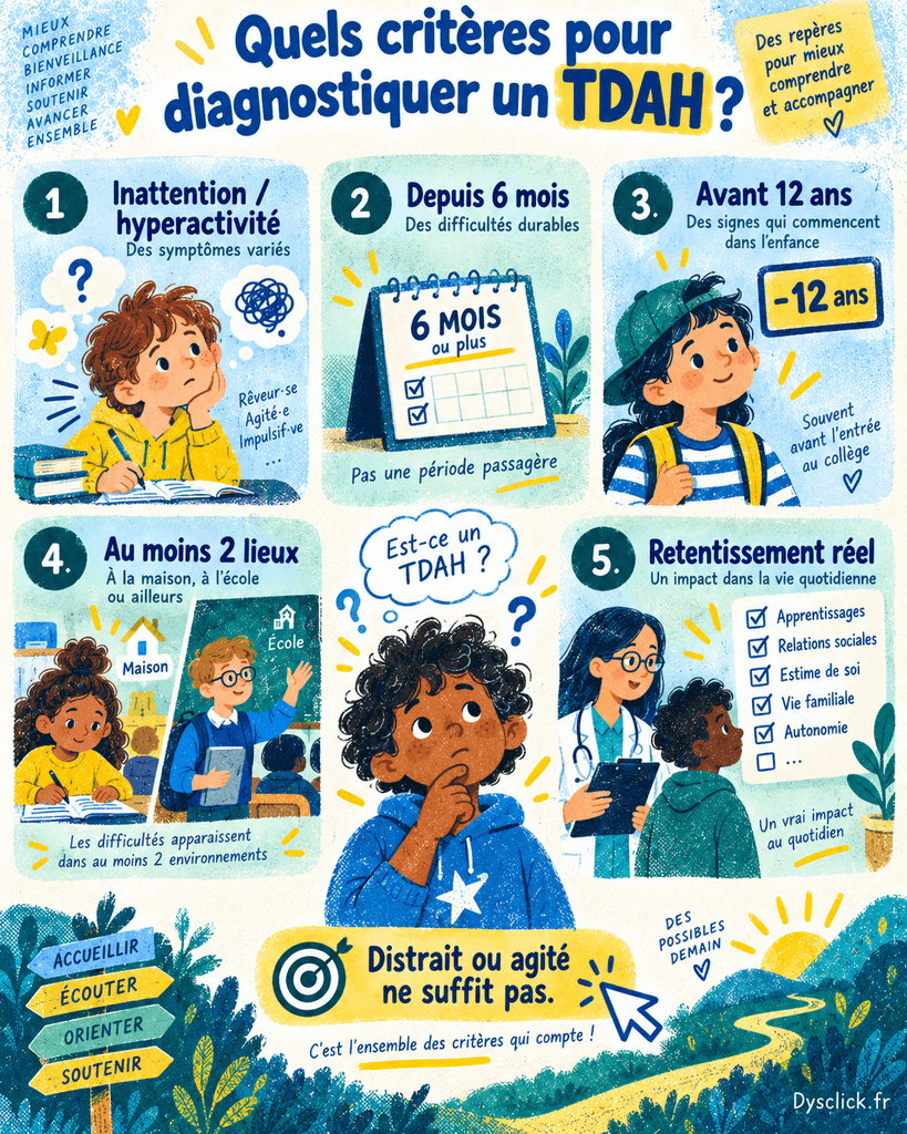 Quels critères pour diagnostiquer un TDAH chez l enfant