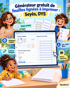 Générateur de feuilles Seyès et DYS